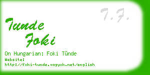 tunde foki business card